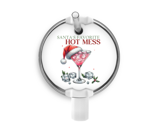 Santa's Hot Mess | Tumbler Plate